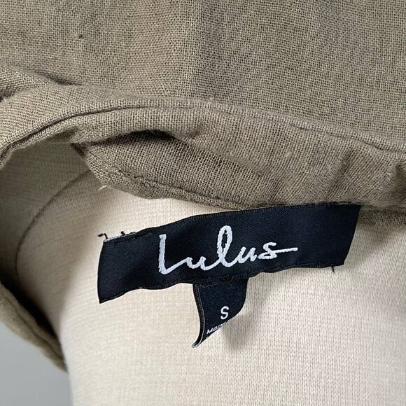 Lulus • Darsha Olive Green Three-Quarter Sleeve Tassel Jacket - Picture 7 of 8